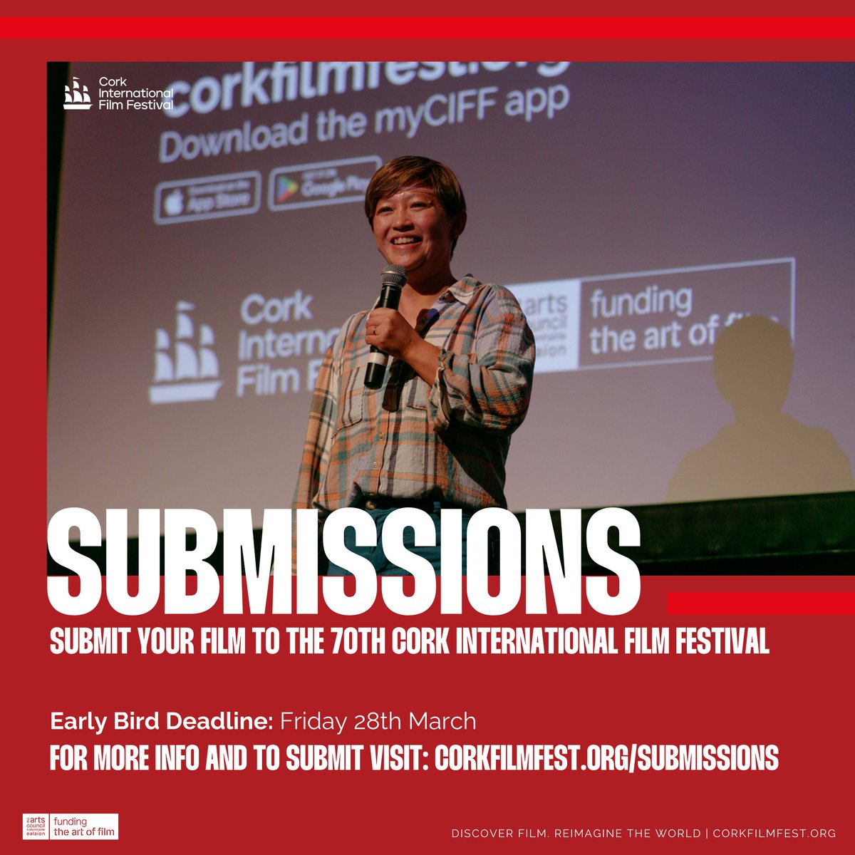 Coimisiún na Meán (@cnam_ie) on Twitter photo You're invited to submit your film to the 70th <a href="/CorkFilmFest/">Cork International Film Festival</a> 🎬 corkfilmfest.org/submissions/@C… #CIFF25 You're invited to submit your film to the 70th <a href="/CorkFilmFest/">Cork International Film Festival</a> 🎬 corkfilmfest.org/submissions/@C… #CIFF25