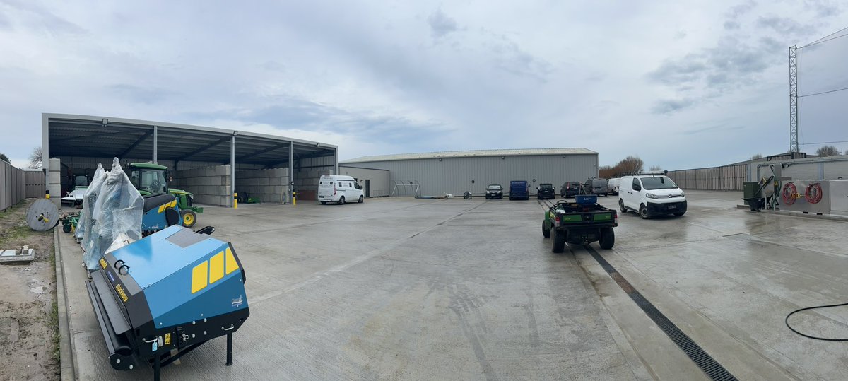 Great to have our new waste2water installed, and the new yard getting close to handover, just in time for the grass factory to kick in!