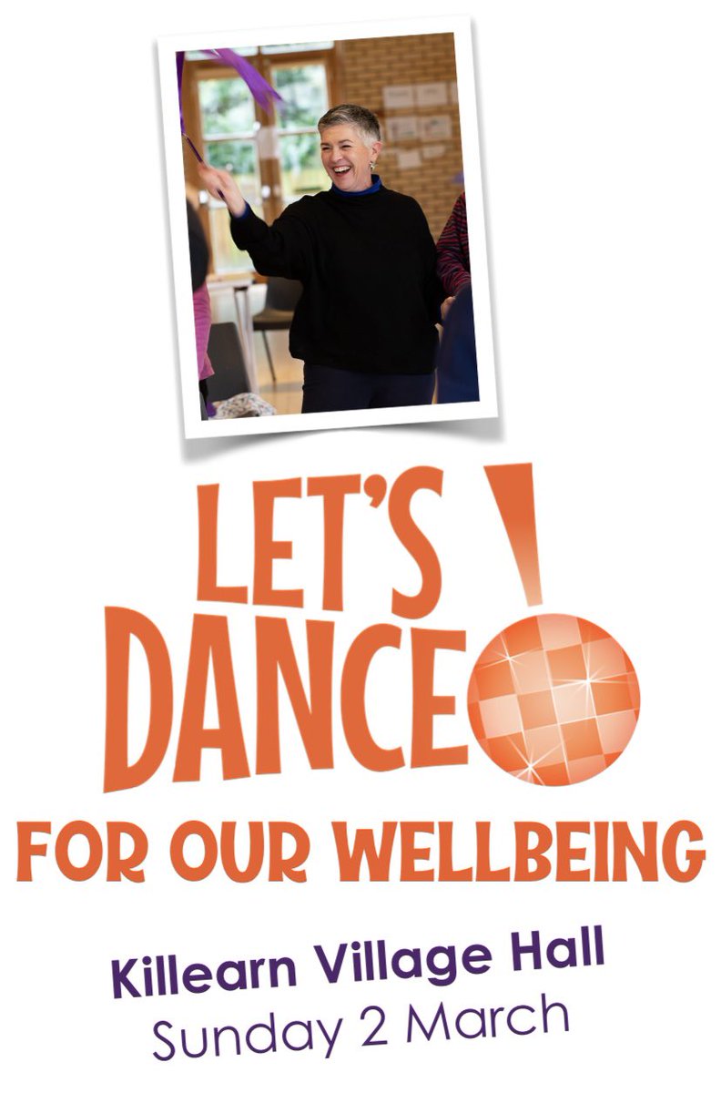 ps_pause's tweet image. Our Warm Space team is opening Killearn Village Hall to join #LetsDance!  on Sun 2 March. Join our dance-masters, Julie and friends, as they deliver short mini-movement sessions to get you moving for your well-being!
Inspired by @TheAngelaRippon &amp;amp; @BBCTheOneShow