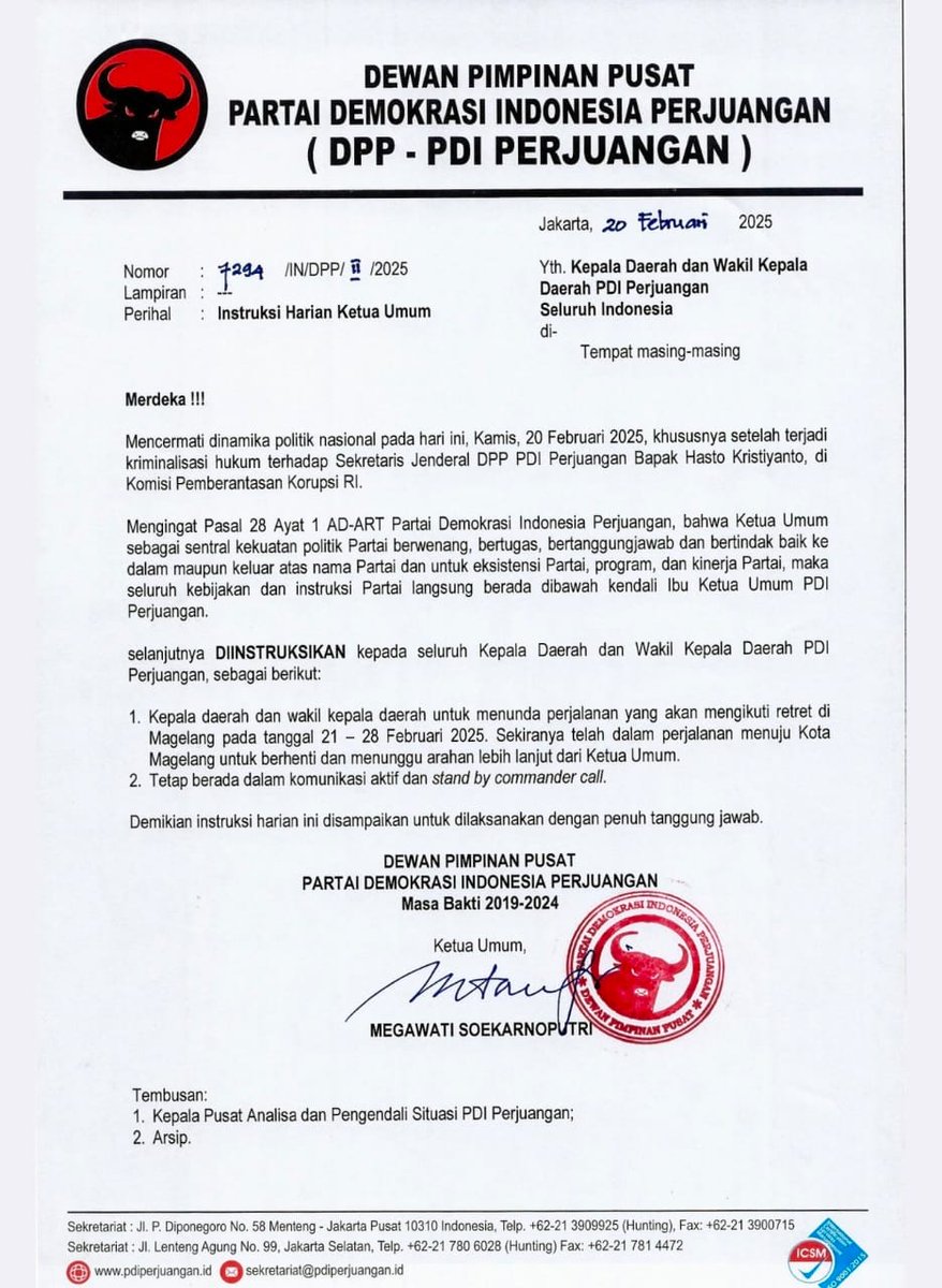 #pdiperjuangan 
melawan