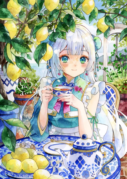 #透明水彩 