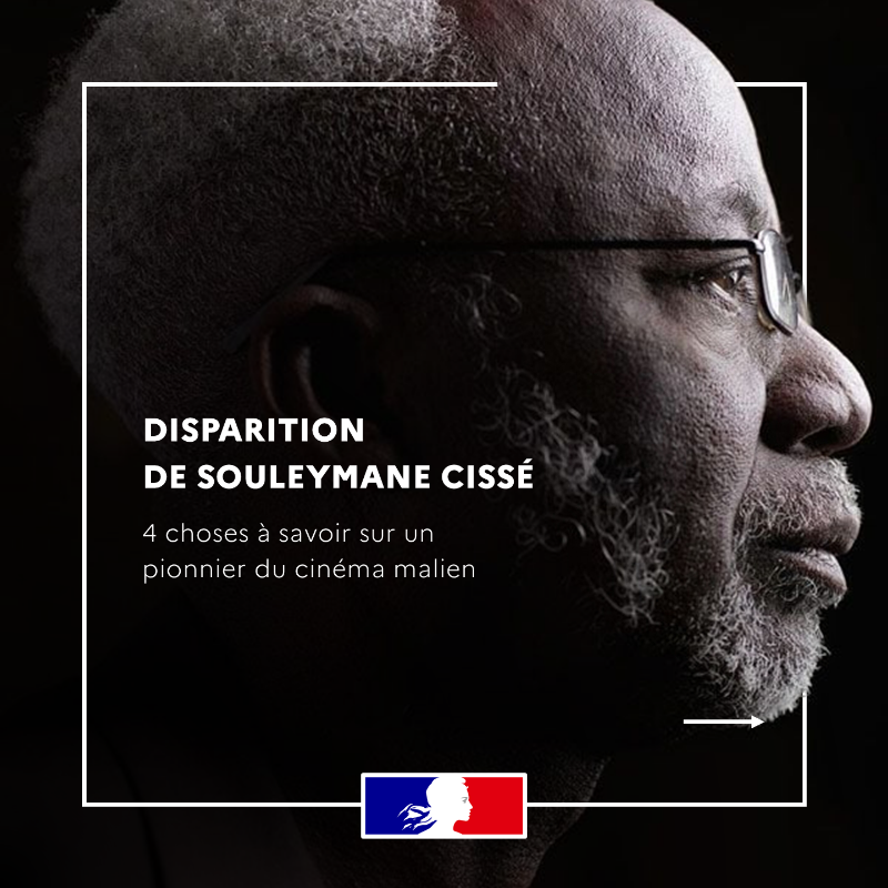 FranceauMali's tweet photo. 🕊️  4 choses à savoir sur Souleymane Cissé, pionnier du cinéma malien