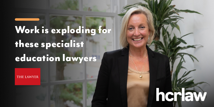 HCR Law (@hcrlaw) on Twitter photo From changes to #EmploymentLaw to pupil-to-parent issues, national developments are keeping our #Education team busier than ever.
<a href="/TheLawyermag/">The Lawyer</a>âs Spotlight piece focuses on the issues coming across our desks & outlines the team's expertise.
Read it here: ow.ly/67jF50V3Fqs From changes to #EmploymentLaw to pupil-to-parent issues, national developments are keeping our #Education team busier than ever.
<a href="/TheLawyermag/">The Lawyer</a>âs Spotlight piece focuses on the issues coming across our desks & outlines the team's expertise.
Read it here: ow.ly/67jF50V3Fqs