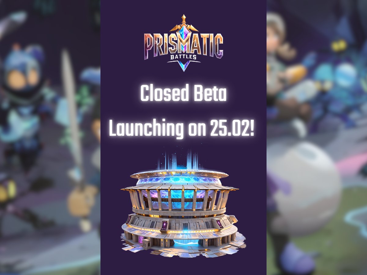 🚀 Prismatic Battles Closed Beta – 25.02!

⚔️ Gameplay &amp; combat test – limited content for now.
✅ Android first, 🍏 iOS later

Join PvP &amp; feedback chat 👉 discord.gg/g43e2J2bRe

🔮 See you on the battlefield! 💎

#PrismaticBattles #BetaTest #PvP #ClosedBeta