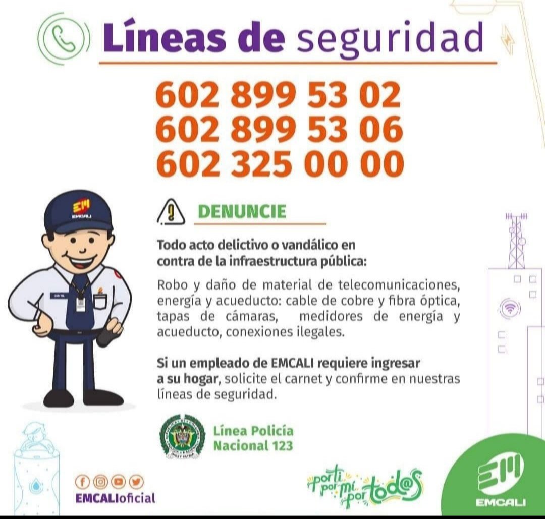 En el Barrio troncal la Comunidad aprehende a individuo que presuntamente se encontraba  hurtando infraestructura de Servicios Públicos ,se coloca a disposición de  <a href="/PoliciaCali/">Policía Metropolitana Santiago de Cali</a> con el apoyo de personal de Seguridad de <a href="/EMCALIoficial/">EMCALI 🇨🇴</a>.
<a href="/SeguridadCali/">Seguridad y Justicia</a> 
<a href="/ccsprivada/">Cámara Colombiana de la Seguridad Privada</a> 
<a href="/AlcaldiaDeCali/">Alcaldía de Cali</a>