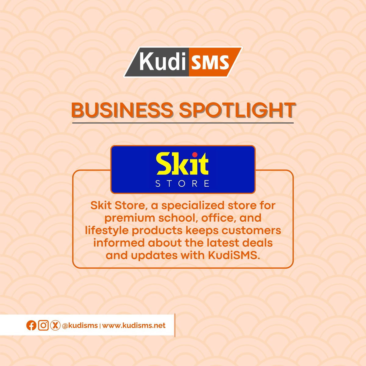 We’re excited to showcase <a href="/Skitng/">skit.ng</a> , your go-to destination for premium school, office, and lifestyle products, keeps customers connected and informed seamlessly and effectively with KudiSMS!

With <a href="/kudisms/">(SMS,Voice,E-mail & WhatsApp)-CPaaS Provider</a> , Skit Store:

✅ Shares the latest deals and promotions instantly

📩