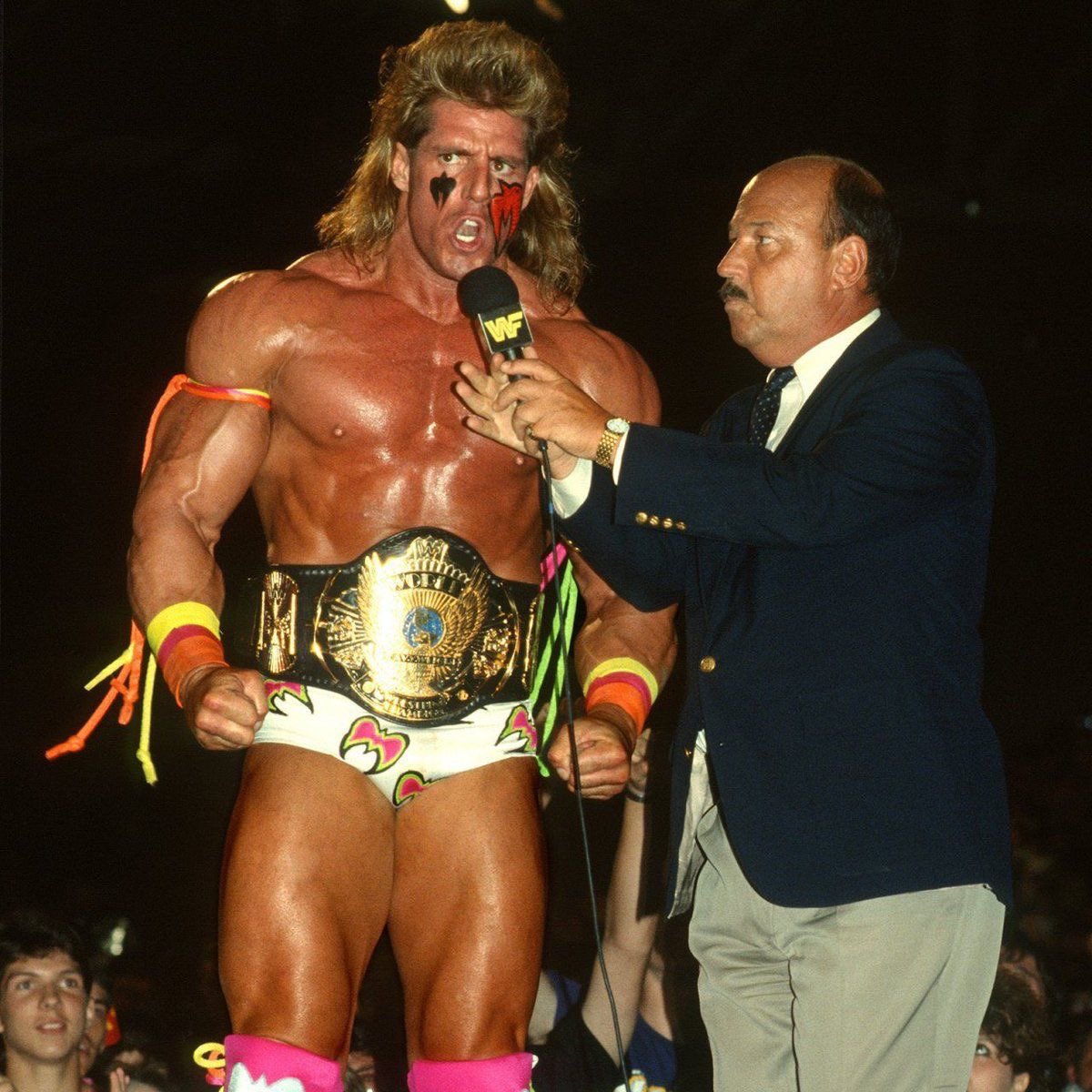 80sWrestling_'s tweet photo. Mean Gene interviews Ultimate Warrior! https://t.co/NXt4W5D23f