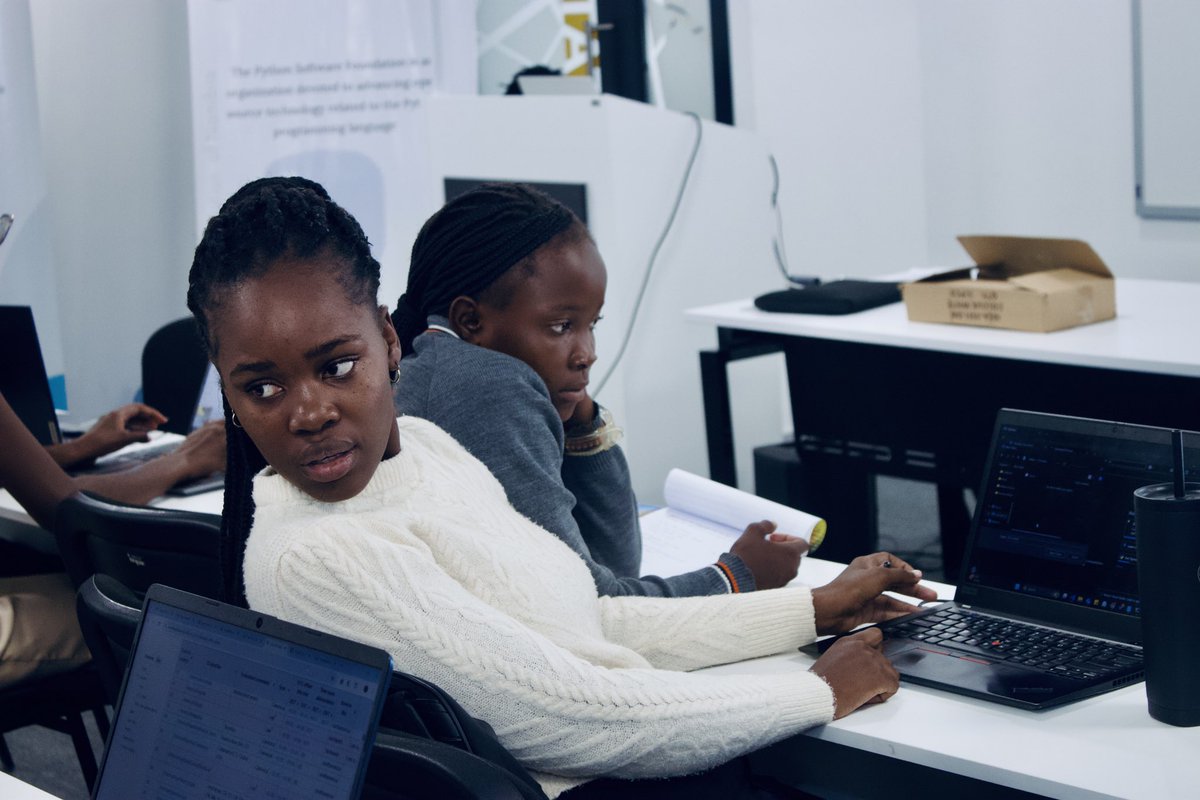 PyladiesNamibia's tweet image. Breaking barriers, one line of code at a time👩🏽‍💻 #DjangoGirlsNamibia #WomenInTech