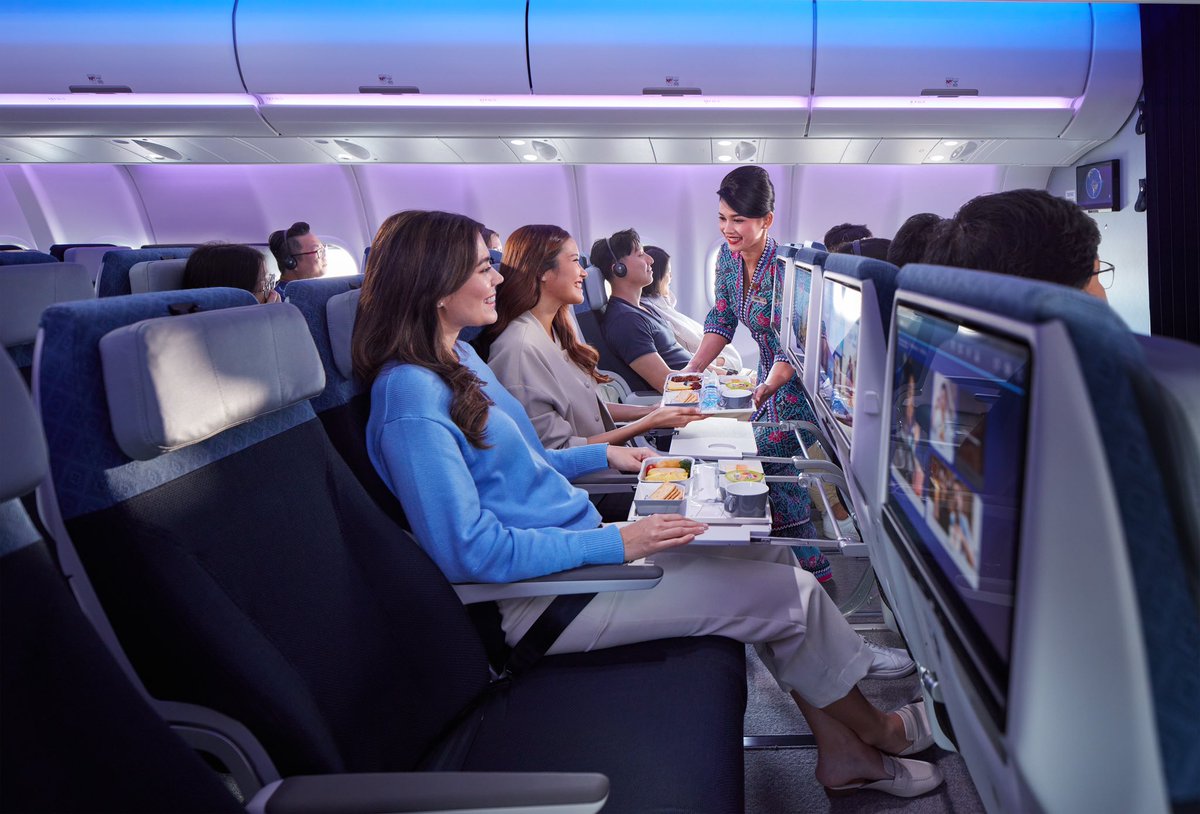 MAS's tweet photo. The all-new Malaysia Airlines A330neo will be flying daily to Melbourne effective 18 March 2025, with 4x weekly flights to Auckland effective 13 March 2025 and 3x weekly flights to Bali effective 16 March 2025—bringing you closer to your favorite destinations with enhanced connectivity.

Experience unparalleled premium comfort, luxury and elegance as we take your travels to new heights! 🌏✈️  

From spacious seating to state-of-the-art amenities, every journey aboard the A330neo is designed for your ultimate comfort. 

Book your trip now at https://t.co/e3Vsj877ZM and embark on an elevated journey with Malaysia Airlines A330neo – The Flight of Your Dreams. ✨ 

Stay tuned for more to come.

#MalaysiaAirlines #A330neo #FlightofYourDreams #YourGatewaytoAsiaandBeyond #Airbus