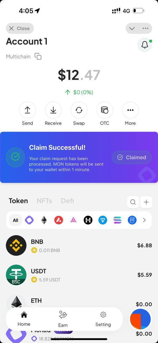 NomasWalletReal's tweet photo. If you have a @NomasWalletReal wallet!

GGs 1mon token for you!
Step:
- Create a wallet : https://t.co/R31mmrnW9z

- Just claim 1 Mon

- Share you reward in comment for extra MON reward!

#MonadTestnet @monad_xyz @monad_eco @Monad_Daily @monadverse https://t.co/1YwZ7lGqH0