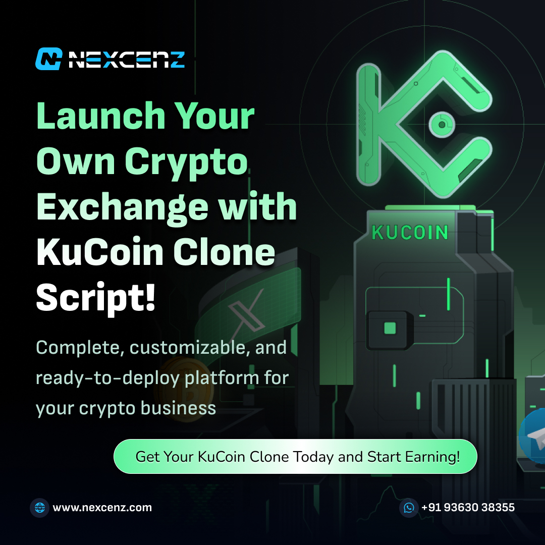 nexcenz's tweet image. Launch your own #crypto exchange like #KuCoin with our powerful #KuCoinCloneScript!Get advanced trading,high liquidity,robust security &amp;amp; a user-friendly interface.Start your exchange today!

Get Free Demo-nexcenz.com/kucoin-clone-s…

#cryptotrade #CryptoTurkey #Cryptoinvest #p2p #CEX