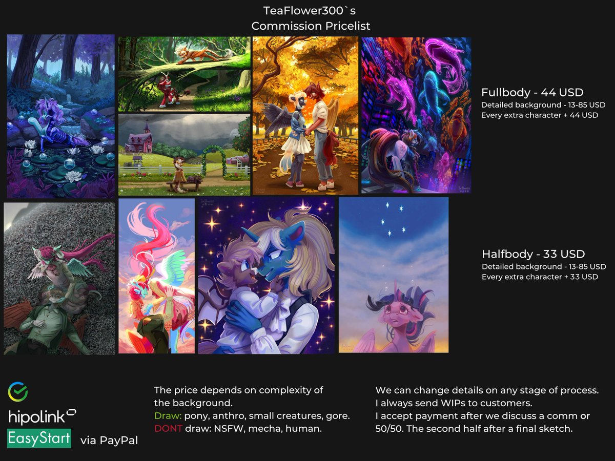 teaflower300's tweet image. Hello everyone!
Open 5 slots on any type of comm. Dm if you interested🌿