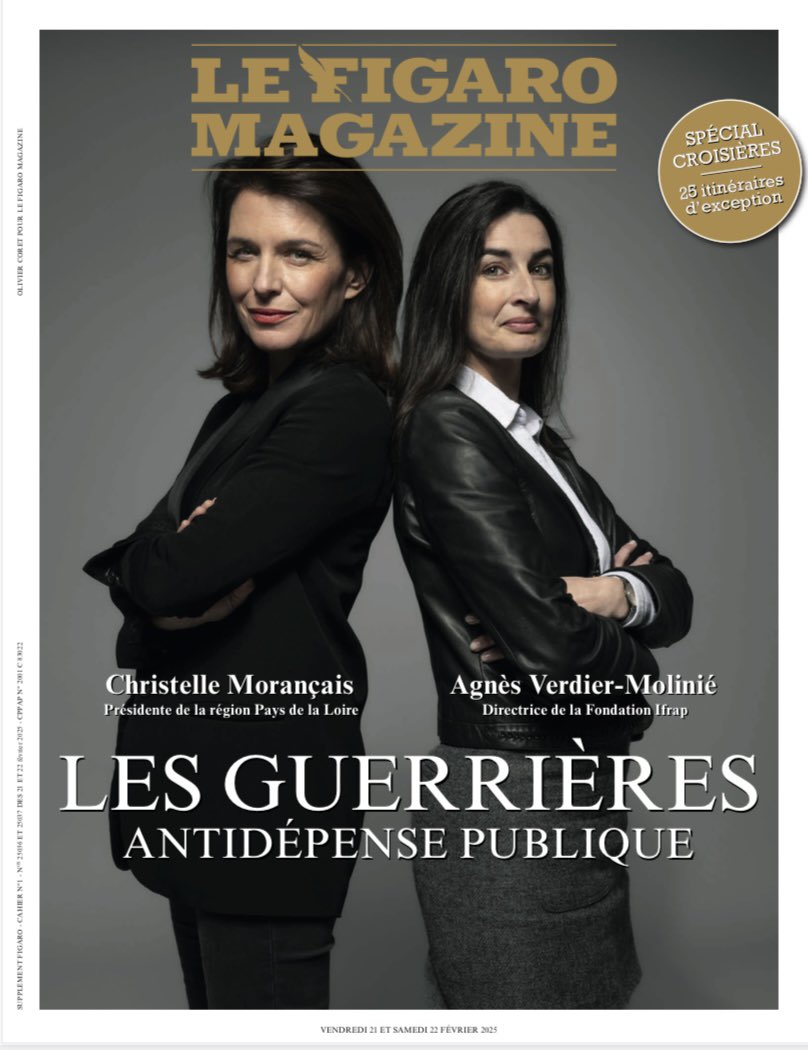 Une du <a href="/FigaroMagazine_/">Le Figaro Magazine</a> avec <a href="/Le_Figaro/">Le Figaro</a>  de ce week end. <a href="/C_MORANCAIS/">Christelle MORANÇAIS</a> <a href="/iFRAP/">Fondation IFRAP</a>