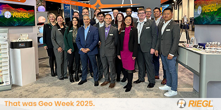 𝐃𝐢𝐠𝐢𝐭𝐢𝐳𝐞 𝐭𝐡𝐞 𝐖𝐨𝐫𝐥𝐝 – <a href="/RIEGL/">RIEGL</a> USA wrapped up another successful and busy week at #GeoWeek2025 with live demonstrations, product showcases and panel discussions. 
If you missed it – get in touch with their LiDAR experts at 📧 sales@rieglusa.com
