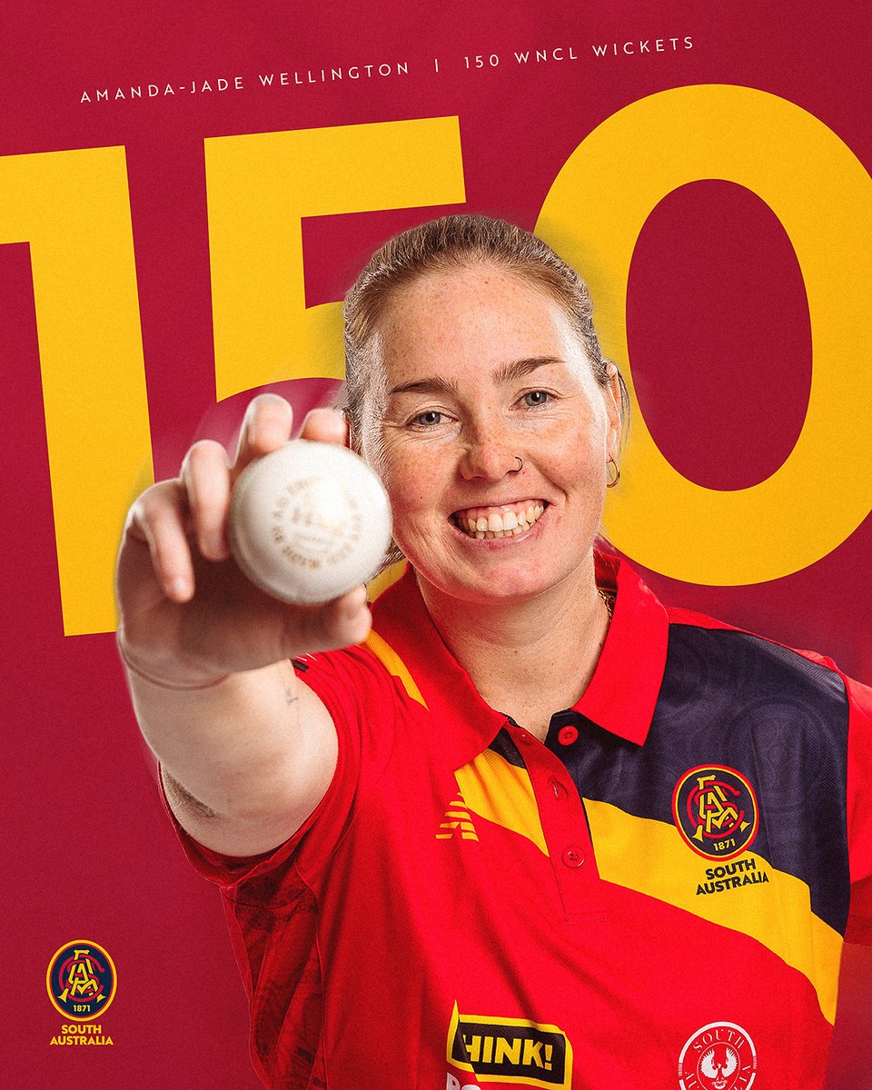 The ever-reliable Amanda-Jade Wellington! 

Consistent all season, Wello brings up her 150th #WNCL wicket and finishes top of the wicket takers this season
