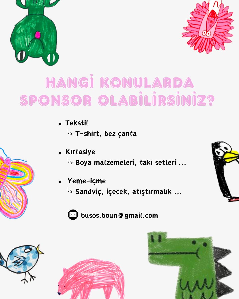 busosboun's tweet photo. BUSOS, 19. Geleneksel Çocuk Şenliği için sponsorlarını arıyor.🎈 https://t.co/wPVyLLsxar