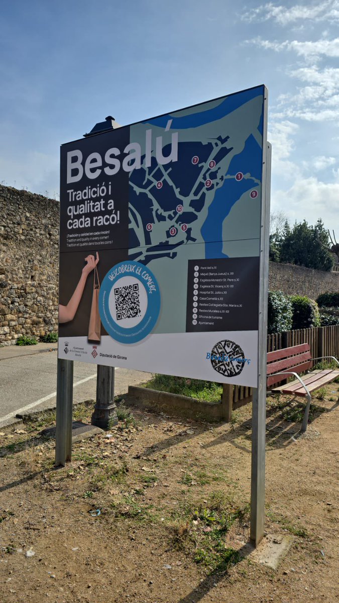 Amb <a href="/DiputacioGirona/">Diputació de Girona</a> #ProjectesSingulars #Promoeco hem instal·lat nova senyalització #comerçlocal i geolocalització de 74 establiments comercials #Besalú <a href="/Aj_Besalu/">Ajuntament de Besalú</a> <a href="/marifauro/">maria fauró mañá</a> <a href="/German_mas/">German Mas</a>
