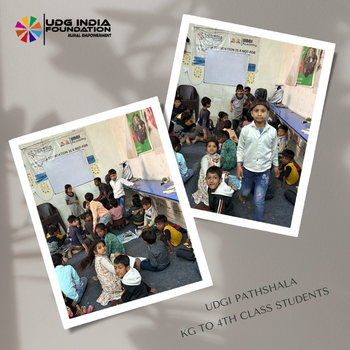📚 Empowering Rural Education! 🌟  
At #UDGIPathshala, we’re shaping young minds from KG to 4th grade, ensuring every child gets access to quality education. No child should be left behind! 🚀📖  
Join us in this mission! 🤝  
#EducationForAll #RuralEmpowerment #EqualEducation