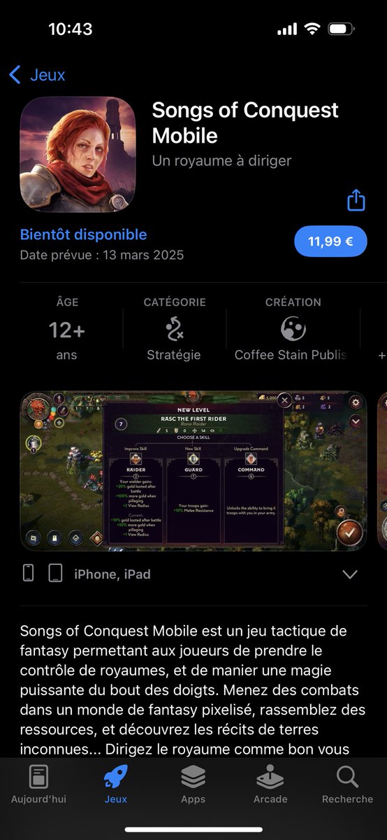 djsekk's tweet photo. Hello @lavapotion. I play @songsofconquest on Mac with @Steam. Thank for this game 🫶🏻. I saw the preorder on IOS. Are game saves synced ? Can I start a game on Mac, and continue on IOS ? If yes I will buy it 😇 https://t.co/ZfnTeLA7AB