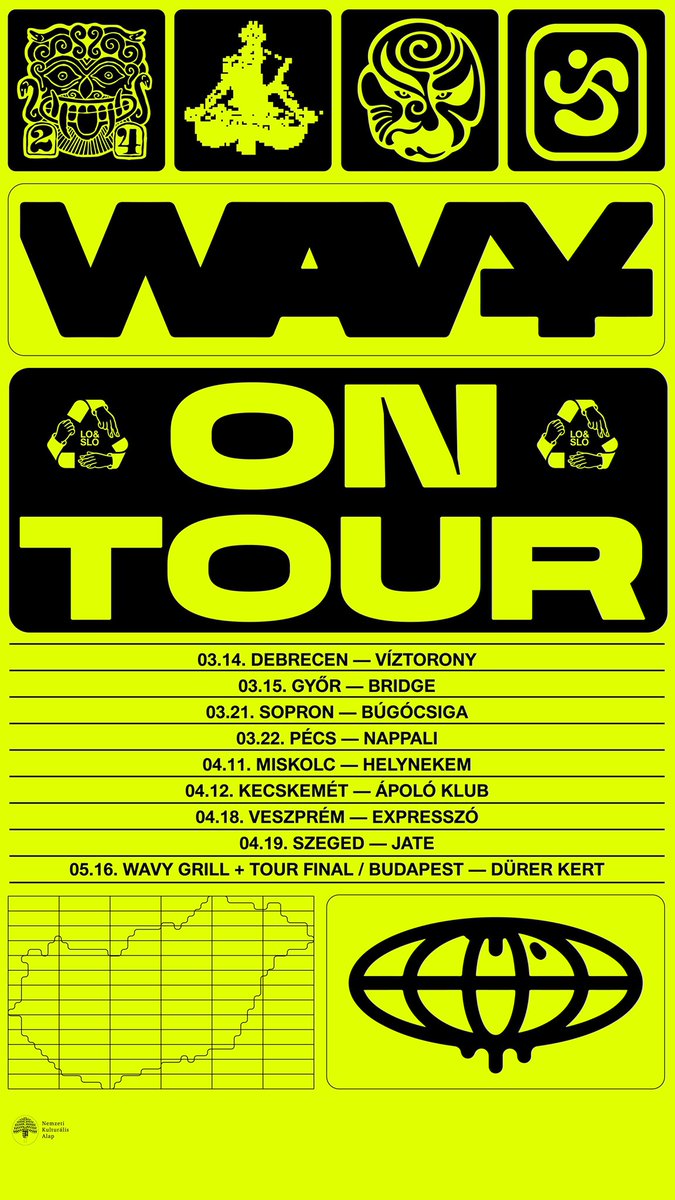 IDÉN MI MEGYÜNK HOZZÁTOK.
AZ ÖSSZES ÁLLOMÁS EGY LINKEN:

tixa.hu/WAVYONTOUR?fbc…