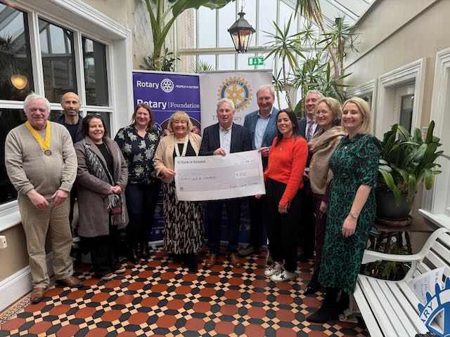 The Rotary Club of Wexford has officially handed over €14,000 raised through its Tree of Remembrance initiative to support local charities. 

loom.ly/6ELb90g

#Rotary #RotaryWexford #SupportingLocal #Charities #ServiceAboveSelf