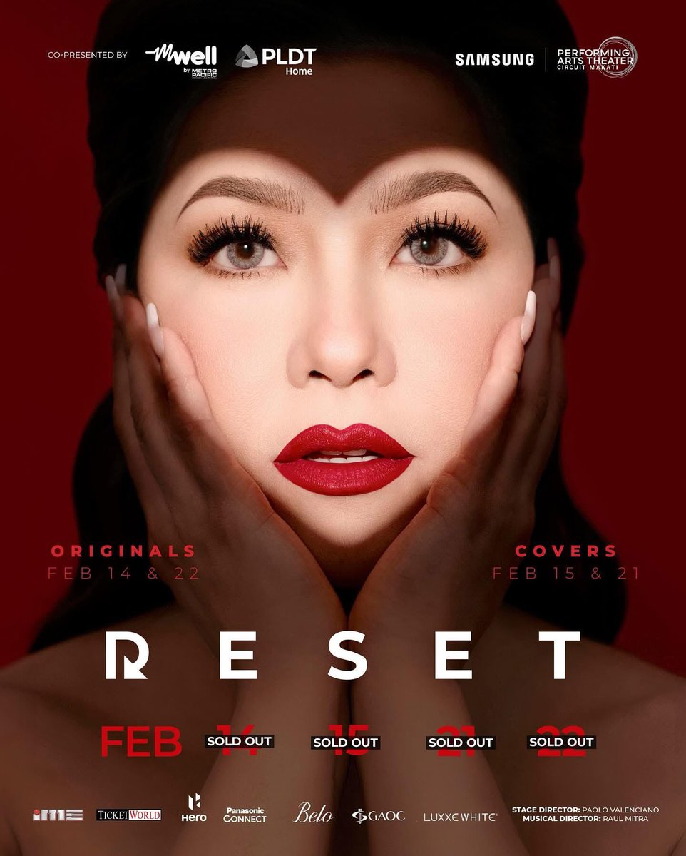 TheRVFriends's tweet photo. As many would attest, "Iba talaga pag na experience mo ng LIVE!" 

Let's continue to celebrate the Asia's Songbird's enduring music and  impeccable artistry!  @reginevalcasid 

Welcome to RESET wk 2! 

Join our trending party by using our official TL and HT! 

Queen Regine RESET WEEK2
#RESETCOVERS