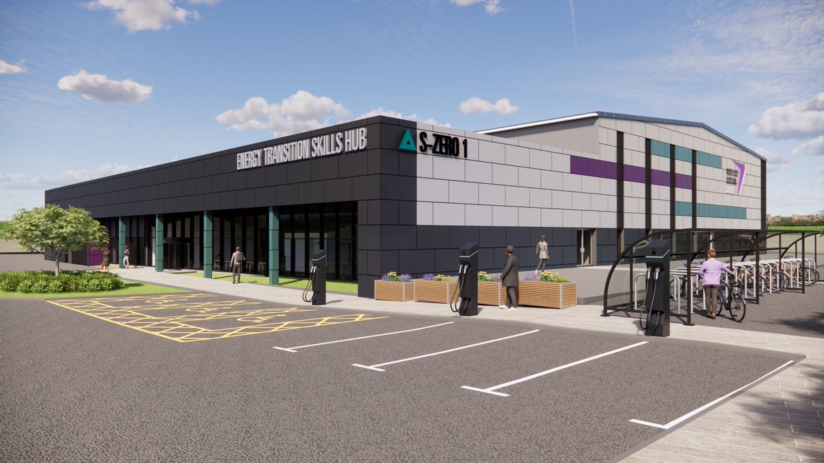 SNEAK PEEK: Construction has started on the Energy Transition Skills Hub! 👀🛠️ 

The hub, set to open in Autumn 2025, is being created by <a href="/ETZLTD1/">ETZLTD</a> in collaboration with NESCol and <a href="/Shell/">Shell</a> with support from @ScotGov's Just Transition Fund.
 
⚡️ Read more: loom.ly/ZPMa1z0