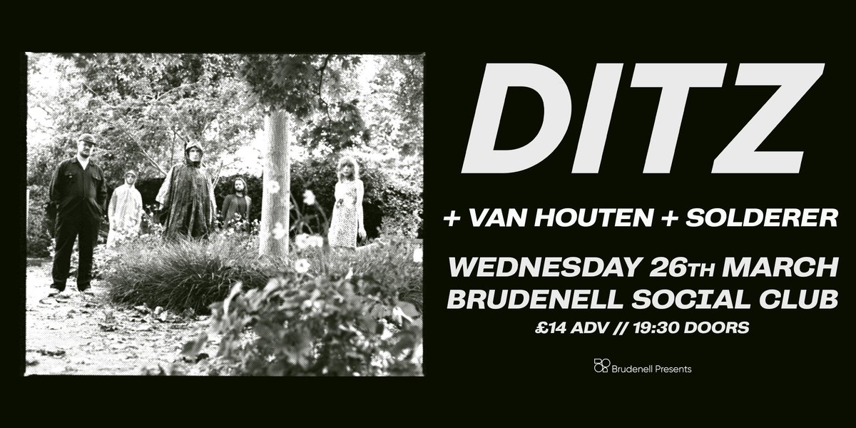 Nath Brudenell (@nath_brudenell) on Twitter photo Joining <a href="/ditzband/">DITZ</a> here on 26th March will be lo-fi shoegaze outfit <a href="/vanhoutenuk/">Van Houten</a> alongside no-wave punk newbies Solderer! ⚡️
A night of full-on, beautiful walls of noise - you're going to want to grab your tickets below. 👇
➡️ bit.ly/DITZ-LDS-25 Joining <a href="/ditzband/">DITZ</a> here on 26th March will be lo-fi shoegaze outfit <a href="/vanhoutenuk/">Van Houten</a> alongside no-wave punk newbies Solderer! ⚡️
A night of full-on, beautiful walls of noise - you're going to want to grab your tickets below. 👇
➡️ bit.ly/DITZ-LDS-25