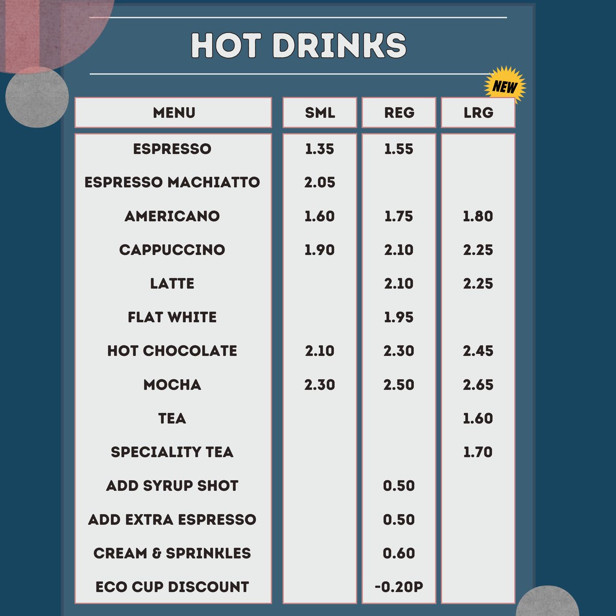 🚀 GO LARGE – Because Size Does Matter! ☕

Big cup, same epic flavour – now in 16oz! More coffee, more power. 💪🔥

Launching Monday 24th at Catalyst, Dudley’s, Cadman &amp; Lichfield.

#GoLarge #BigCupEnergy #LoveToEatAtStaffs
