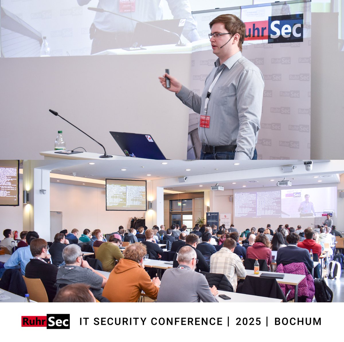 ruhrsec's tweet image. The next insightful talk is about to begin on day two—let’s go!
&quot;Terrapin Attack: Breaking SSH Channel Integrity by Sequence Number Manipulation.“ by Fabian Bäumer.

🌐 #RuhrSec Website
ruhrsec.de/2025/

📖 Program
ruhrsec.de/2025/index.htm…

#itsecurity #cybersecurity