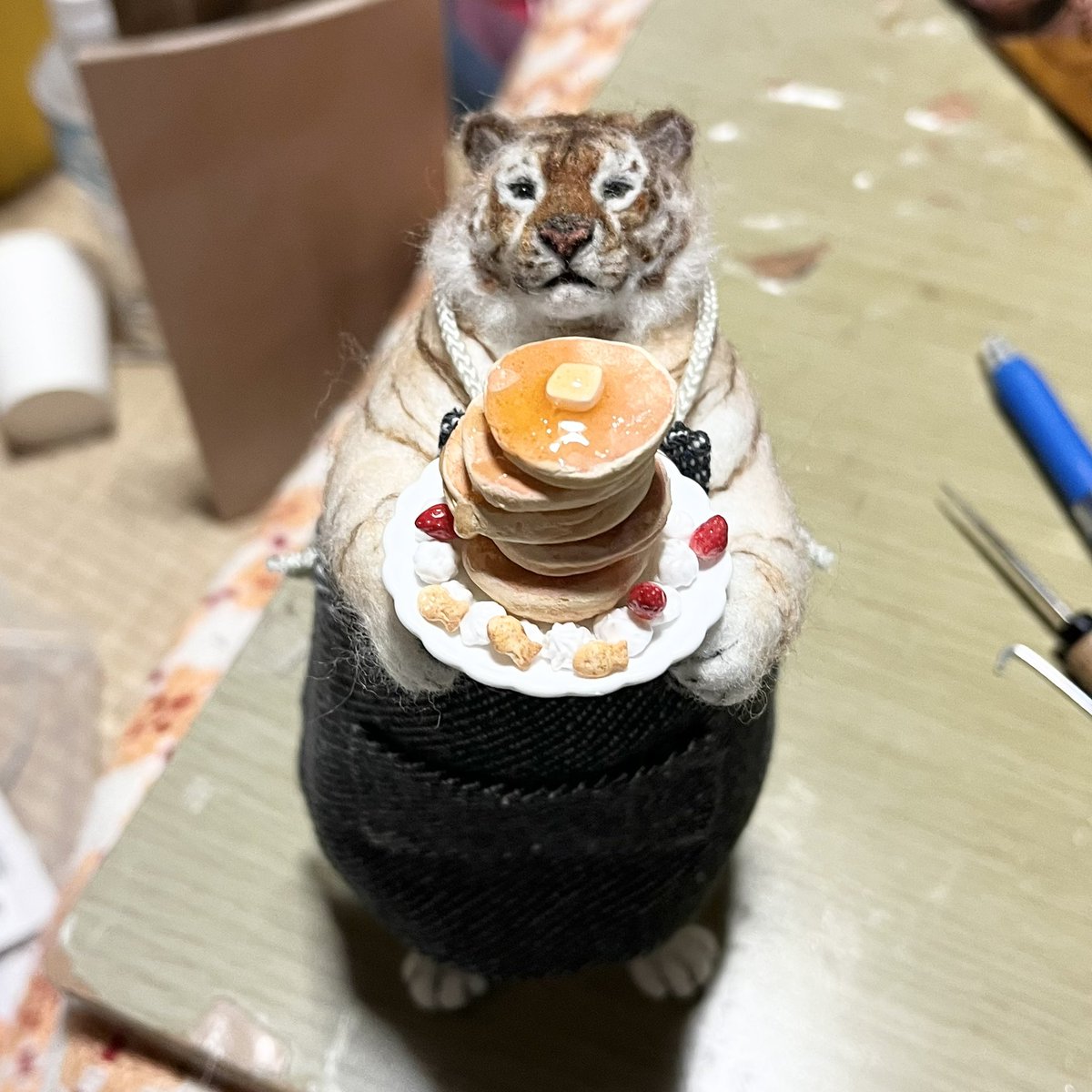 ハトメ届いたからエプロンも出来た☺️✨