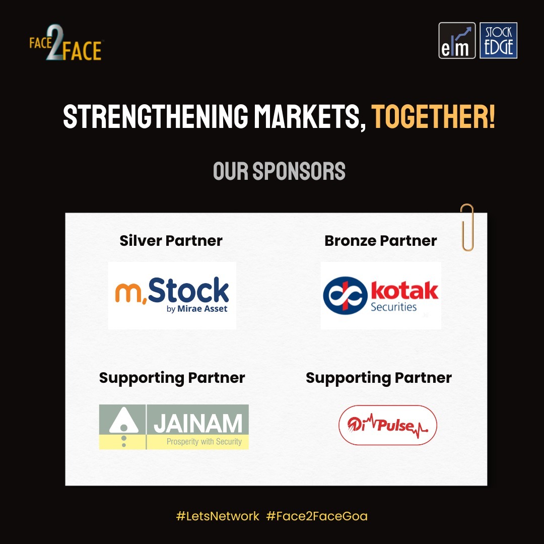 And a special thanks to -  <a href="/mstock_in/">mStock - Mirae Asset Capital Markets India</a>, <a href="/kotaksecurities/">Kotak Securities Ltd</a>, <a href="/jainambroking/">Jainam Broking Limited</a> &amp; <a href="/OiPulse/">OI Pulse</a> as our  sponsors for #Face2Face Stock Market Conclave 2025!