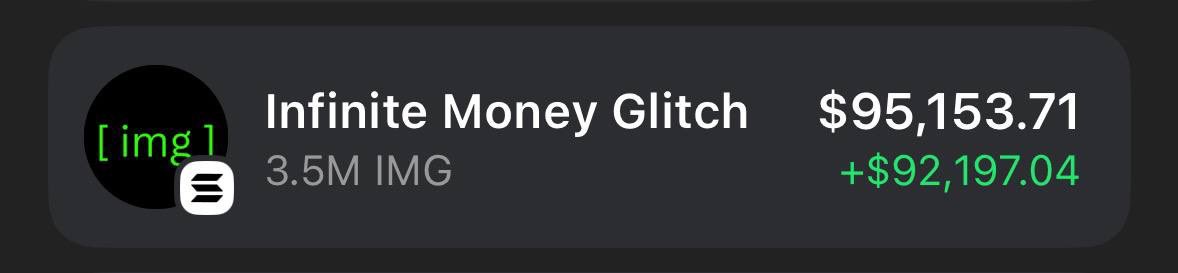 nft_cryptogang's tweet photo. I'm still holding strong, locked in 50% of my positions. $IMG

Next stop: 100M.💰

I called it at 8M. 🤌

Follow me and repost this—let's push it to the moon together! 🌙 https://t.co/9nYYu76uJH