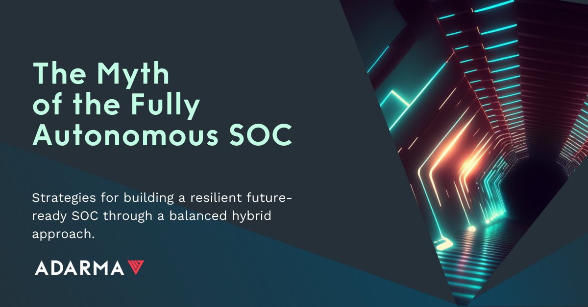 AI has advanced, yet a fully autonomous Security Operations Centre (SOC) remains a myth. AI &amp; Automation aids, but human insight is key for complex threats. Learn why a balanced hybrid approach is essential: adarma.com/the-myth-of-th… #cybersecurity