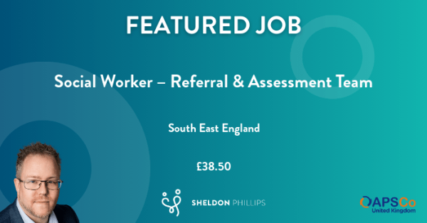Sheld_Phillips's tweet photo. Apply now! Social Worker – Referral &amp; Assessment Team, £38.50 per hour - #SouthEastEngland. https://t.co/eoUGJ5CEcc