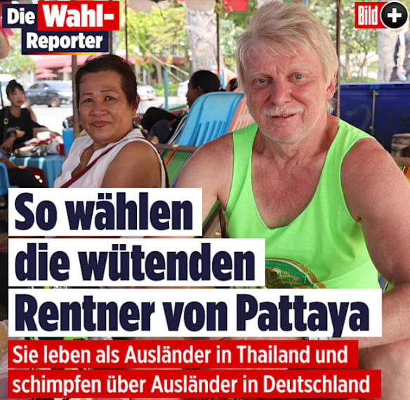Das passiert nun mal, wenn die einzige Informationsquelle der alten Herren dort im schönen Thailand nun mal die #ScheißBILD ist