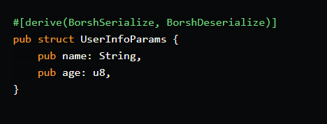 Immutal0_'s tweet image. Define Structs

In your Rust project, define the structs representing the data passed to the instruction. 

#rust #data #struct #anchor #BorshSerialize #BorshDeserialize