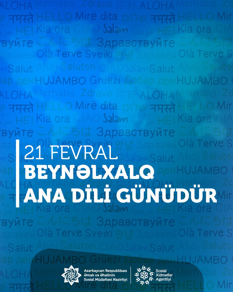 sxasosialgovaz's tweet photo. Dilimiz, kimliyimiz, irsimizdir.✨
#ƏƏSMN #SXA #21fevral #BeynəlxalqAnaDiliGünü https://t.co/F4p7qTrnYh