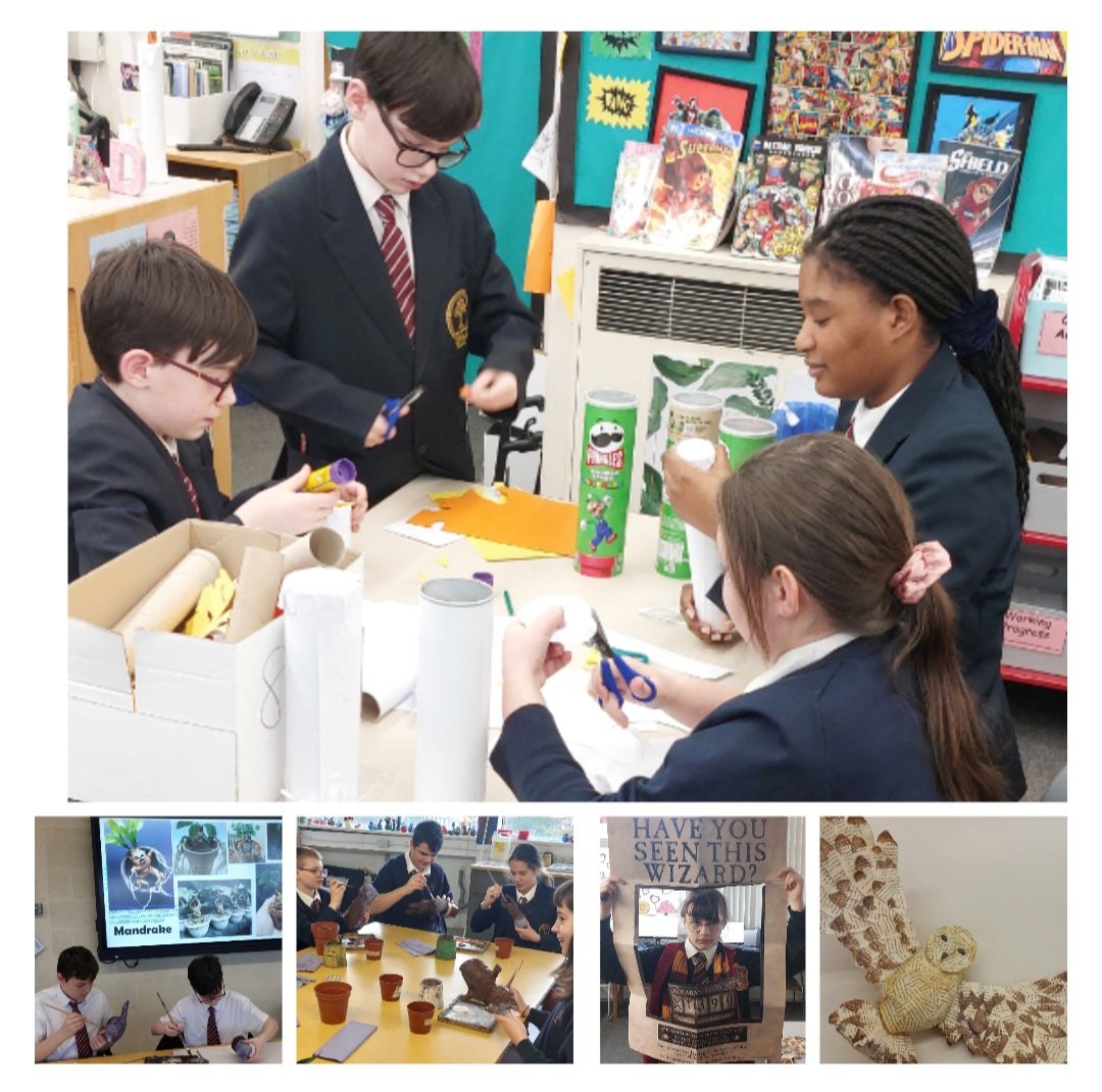 We’ve been spellbindingly busy preparing for #WorldBookDay! 🧙‍♂️📚
✨ Mandrakes with Mrs. Smallwood
🕯 Floating candles &amp; potion cabinets with Miss Blackwell
🦉 A student even created an owl!
📖 Miss Burmingham &amp; 3 students dressed as Harry Potter characters for the Readathon!