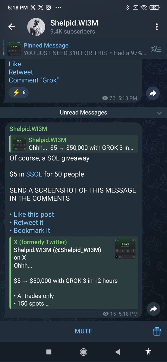 cryptoshortify's tweet photo. @Shelpid_WI3M 8MNP5SiSfWpPAYhHcfVHPFKdszNtovtb7MnqxiJQY1KJ https://t.co/Yx5ljDFMSO