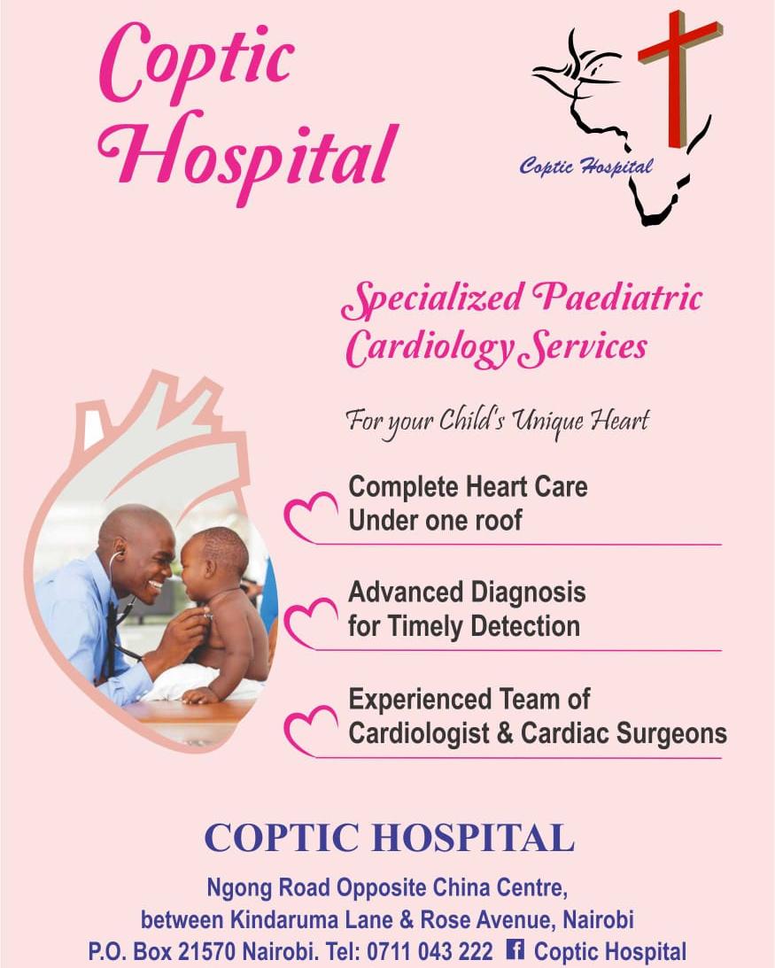 Specialized Paediatric Cardiology Clinic

For Your Child's Unique Heart

Every Wednesdays From 9am

For Bookings Call 0711043222

Ngong Road Opposite China Centre