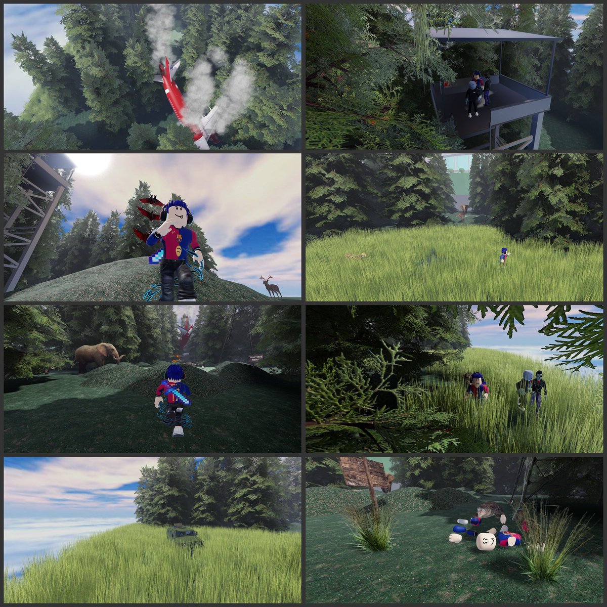 OASIS in Roblox 『魔のジャングルで生き残れ！』 コミュニティメンバーとゲーム作ってます🔫🦁

映画みたいな世界になってきた！
<a href="/voxel_senm/">Senm</a> <a href="/TEN44444444/">TEN</a> <a href="/upblog_akira/">Akira | ミライLaboプロデューサー | メタバースクリエイター</a> 

普通にむちゃくちゃ面白いです🤣
来週はGUI、銃、実装しましょう🫵🏻

#OASISpj #ROBLOX