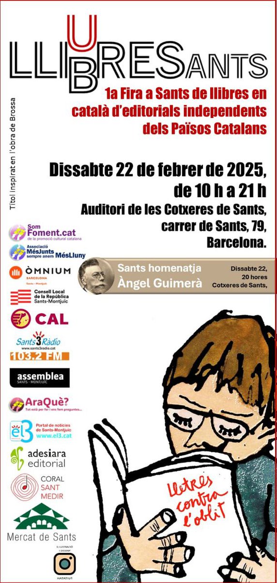 Demà ens veiem a la fira de llibres de Sants. A quarts de vuit parlarem del llibre Europeus Africans.
Us hi esperem!