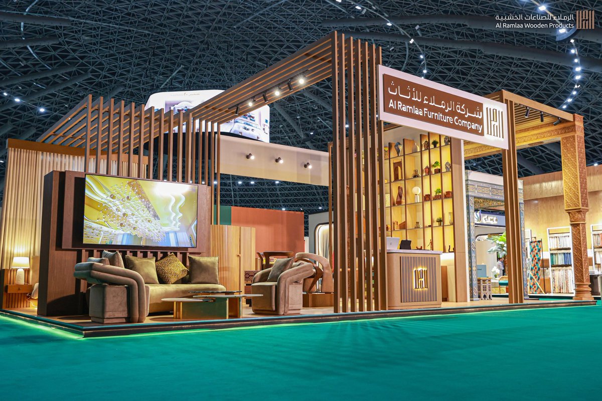 صور من جناح شركتنا #الرملاء .. الجناح الأفضل والأجمل في معرض #InteriorsShowJeddah للديكور والأثاث 🥇.