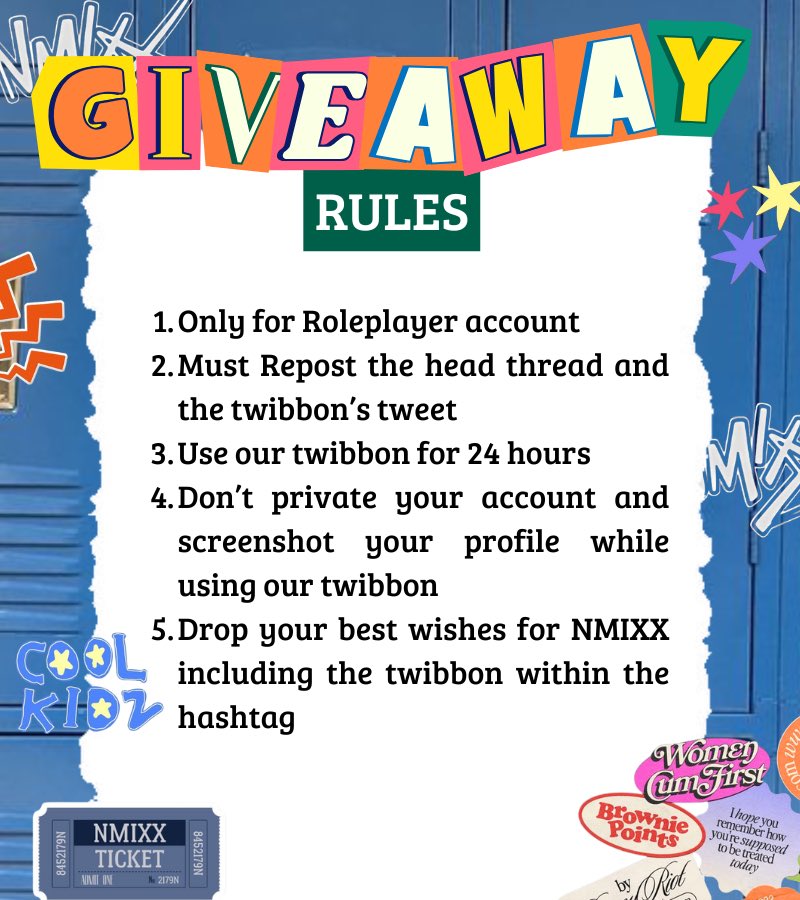 Everyone gather up! ˖◛⁺⑅ Luck might be heading your way, and it could choose you! It’s part of celebrating NMIXX’s 3rd anniversary, like stepping into a fun teen game 🕹️..🧾 But don’t forget to pay attention and write down the rules of Give Away: be sure, don’t leave any out.