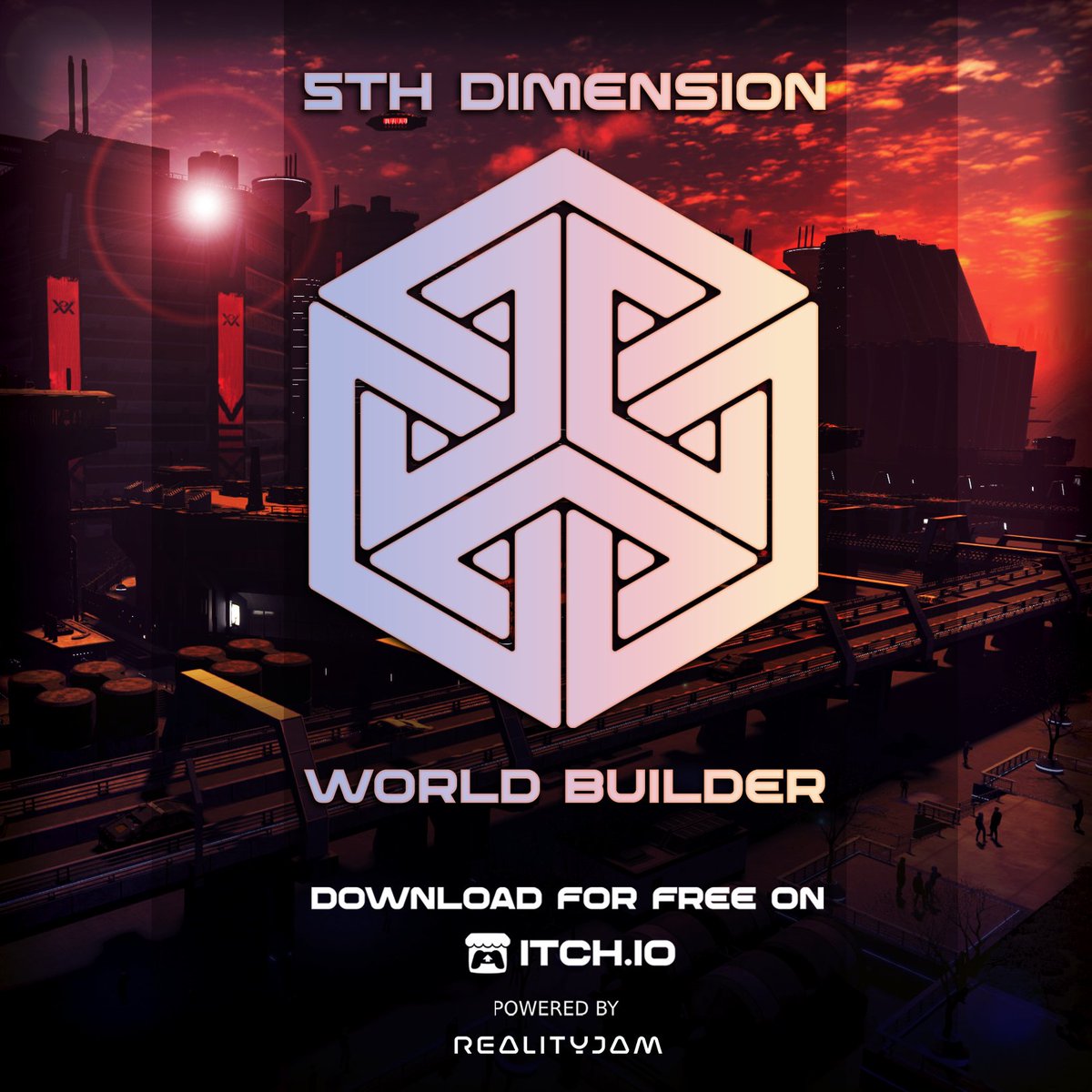 RealityJamTech's tweet photo. The 5th Dimension World Builder is available from the https://t.co/c1qSxoQvAT store via the link below for free, download the game and claim your piece of the 5th Dimension game world using $Dimens tokens.

Purchase your own esports venue in-game for the low price of just 11,000 $Dimens ($65.00)

Find out how with the World Builder User Guide, available from the 5th Dimension website:

https://t.co/SBdhJkqzTU