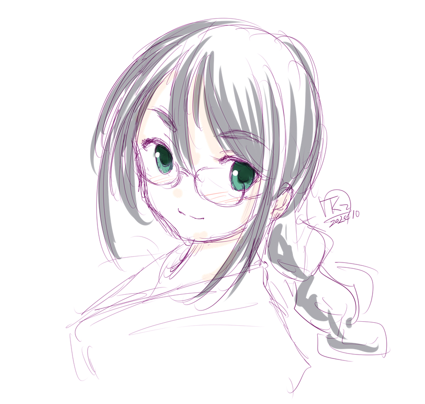 #無言で眼鏡娘をあげる見た人もやる 