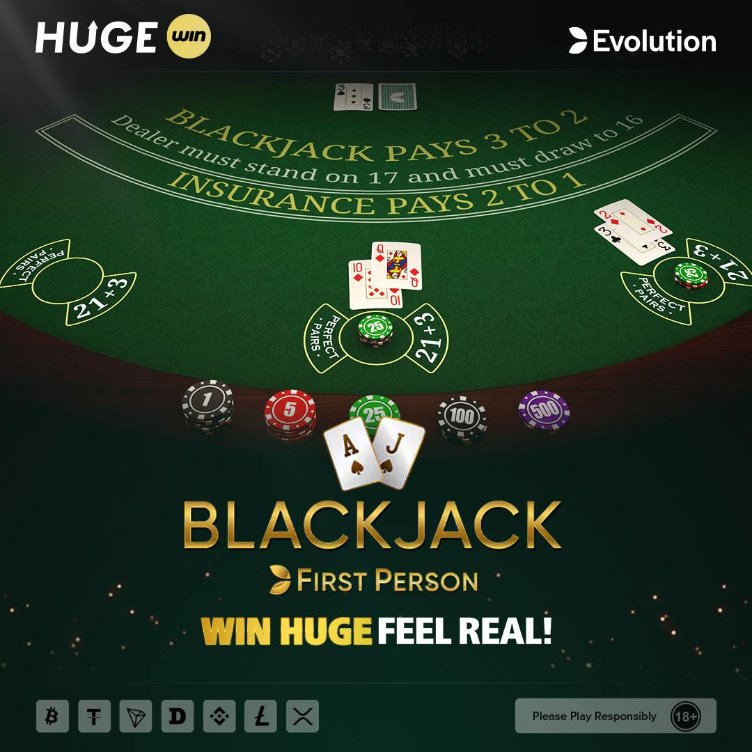 hugewinofficial's tweet photo. Discover the future of Blackjack with First Person Blackjack ♣️ at Hugewin Crypto Casino! 👀

Enjoy stunning 3D graphics 🖼, exciting side bets like Perfect Pairs & 21+3, and the chance to switch to a live dealer game at any time with just one click! 🃏💥

Play up to 5 hands per round, place your bets, and experience the thrill of both RNG and live action in one game. 🚀

Play now ➡️ https://t.co/pK6LxF9fjB

#Hugewin #Blackjack #CryptoCasino