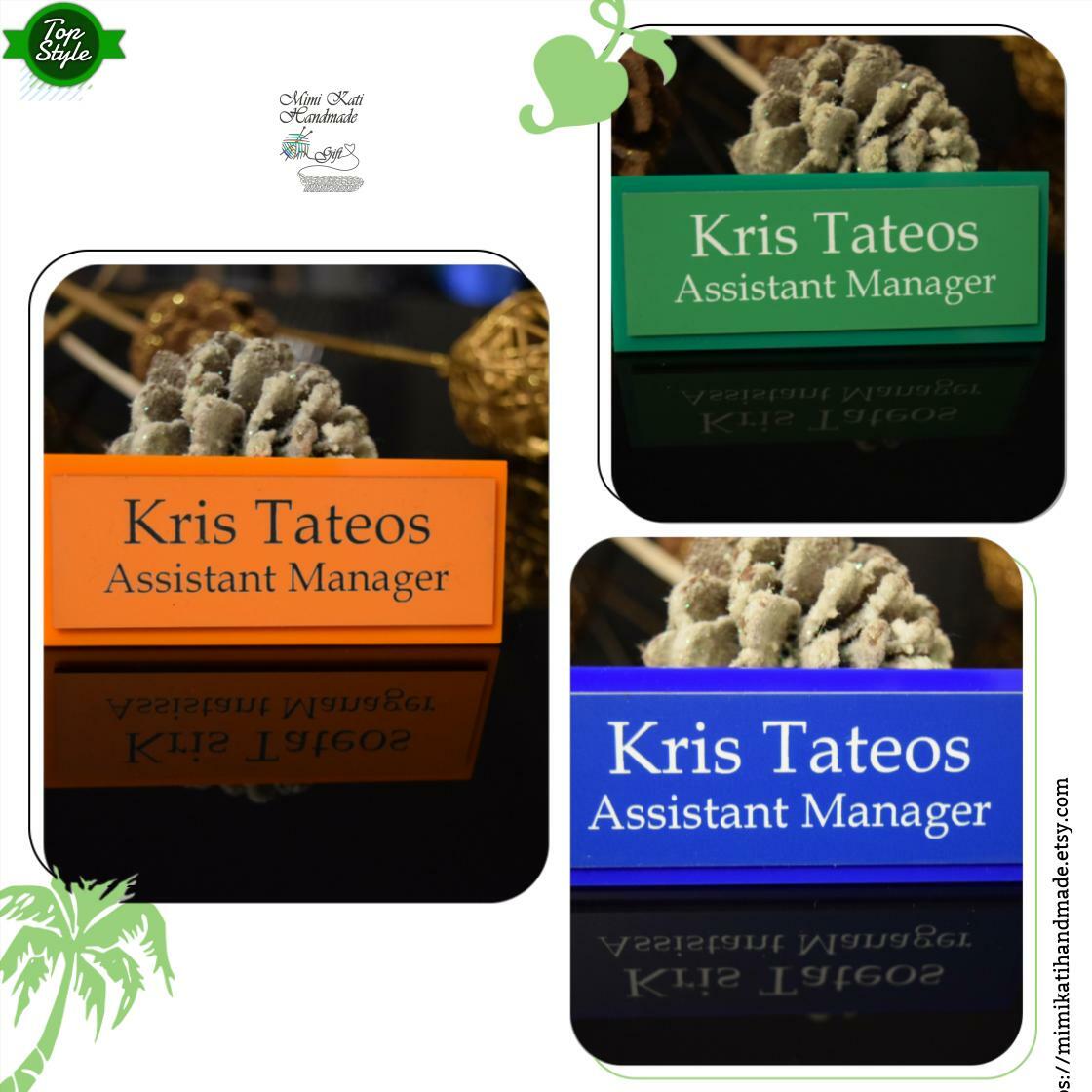 KatiHandmade's tweet image. 🐣. Offer Xtras! Personalised Desk Name Plate, Desk Name Plate, Custom Engraved Sign, Office Plaque, Executive Desk Name Plate, Office Plaque with stand for £18.40 #desk #DeskNameSign