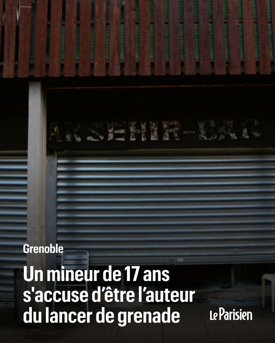 🔵 INFO LE PARISIEN |  Un jeune homme de 17 ans a été interpellé ce mercredi en Isère pour port d’arme par les gendarmes. 

En garde à vue, il s’est accusé d’être l’auteur du lancer de grenade ayant visé un bar le 12 février

➡️ l.leparisien.fr/rkEe